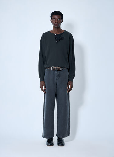 Our Legacy Ballon Ribbed Top Black our0161001