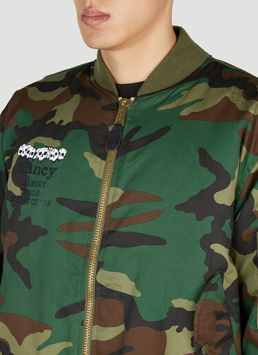 LN-CC® - Nancy: Camouflage Bomber Jacket - Green Nancy Camouflage Bomber Jacket Green ncy0153007