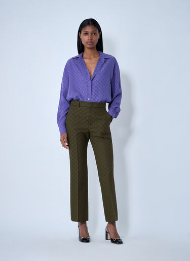 LN-CC® - Gucci: Monogram Shirt - Purple Gucci Monogram Shirt Purple guc0261130