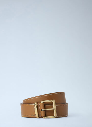 LN-CC® - Miu Miu: Leather Belt - Brown Miu Miu Leather Belt Brown miu0265029