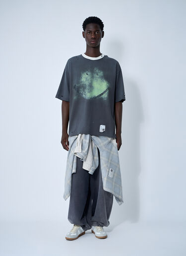 LN-CC® - Maison Mihara Yasuhiro: Logo Motif T-Shirt - Black Maison Mihara Yasuhiro Logo Motif T-Shirt Black mmy0160013