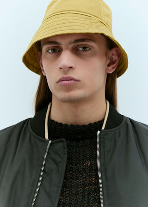 Dries Van Noten Topstitching Bucklet Hat Green dvn0156037