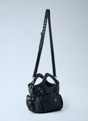 Miss Sixty x KNWLS 디스트레스드 핸드백 블랙 msk0263005