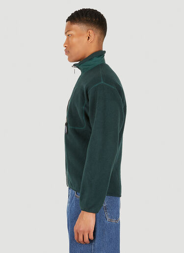 LN-CC® - (Di)vision: (DI)Construct Fleece Split Sweatshirt - Green (Di)vision (DI)Construct Fleece Split Sweatshirt Green div0149001