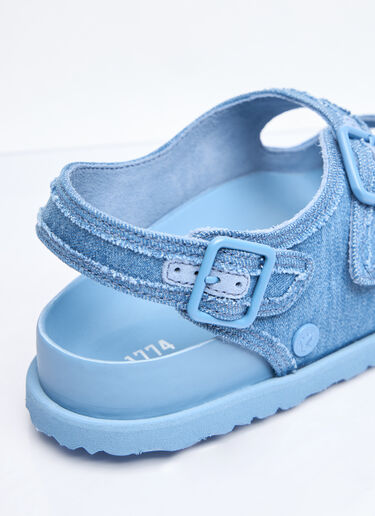 LN-CC® - Birkenstock 1774: 밀라노 스톤워시드 데님 샌들 - 블루 Birkenstock 1774 밀라노 스톤워시드 데님 샌들 블루 brs0158002