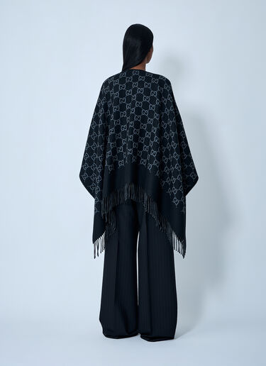 LN-CC® - Gucci: GG Poncho - Black Gucci GG Poncho Black guc0261053