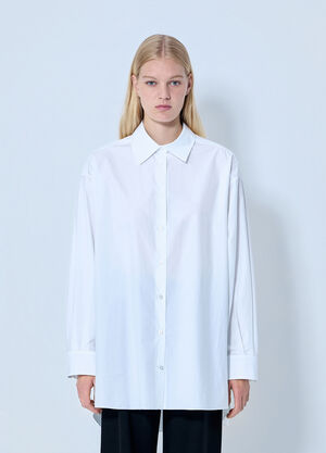 LN-CC® - The Row: Luka Cotton Shirt - White The Row Luka Cotton Shirt White row0264102