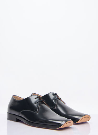 LN-CC® - Bottega Veneta: Comma Lace-Up Shoes - Black Bottega Veneta Comma Lace-Up Shoes Black bov0158010