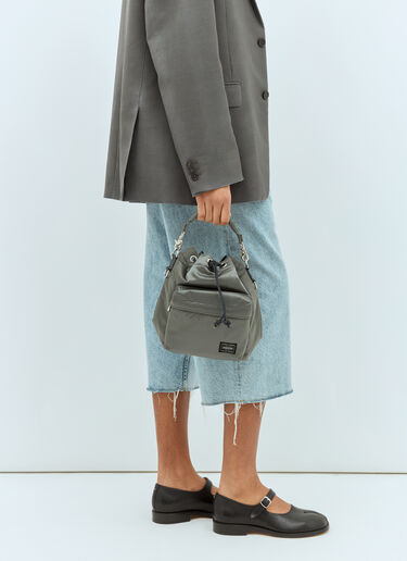 LN-CC® - Porter-Yoshida & Co: Small Balloonsac Crossbody Bag - Silver Porter-Yoshida & Co Small Balloonsac Crossbody Bag Silver por0358005