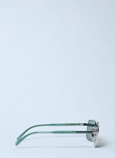 LN-CC® - Prada: A57S Aviator Sunglasses - Green Prada A57S Aviator Sunglasses Green lpr0157004