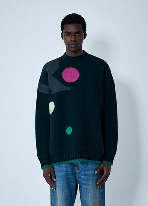 LN-CC® - Lacoste: Jacquard Knit Sweater - Black Lacoste Jacquard Knit Sweater Black lac0162014