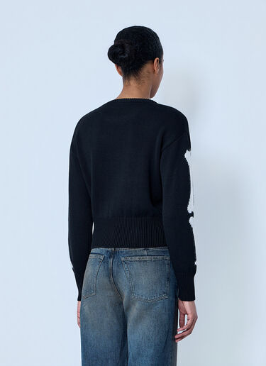 LN-CC® - Vaquera: Skeleton Sweater - Black Vaquera Skeleton Sweater Black vaq0264006