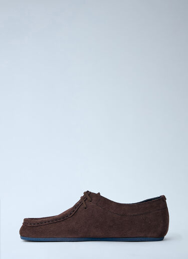 LN-CC® - Jil Sander: Suede Moccasin Shoes - Brown Jil Sander Suede Moccasin Shoes Brown jil0265023