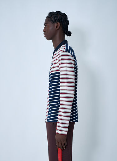 LN-CC® - Wales Bonner: Logo Motif Polo Shirt - Ivory Wales Bonner Logo Motif Polo Shirt Ivory wbn0162004