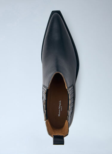 Maison Margiela Heel-Less Western Chelsea Boots  Black mla0164110