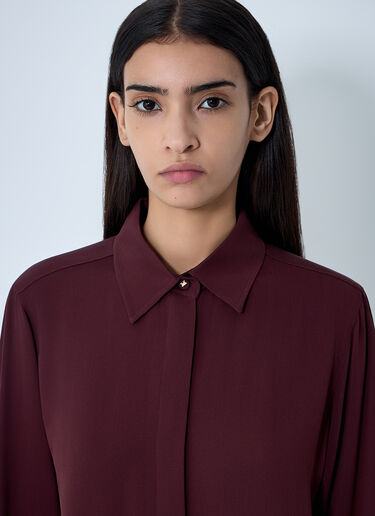 LN-CC® - Max Mara: Silk Shirt - Red Max Mara Silk Shirt Red max0262013