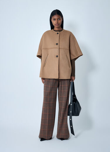 Max Mara ザザポンチョジャケット キャメル max0262030