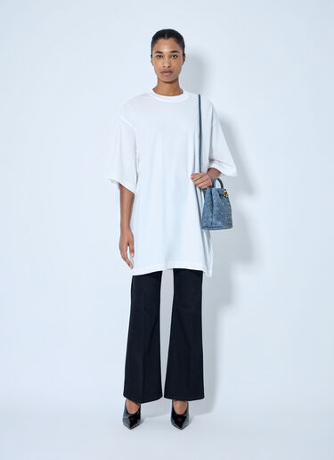 LN-CC® - Bottega Veneta: Oversized Cotton T-Shirt - White Bottega Veneta Oversized Cotton T-Shirt White bov0264052