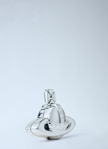 LN-CC® - Vivienne Westwood: 3D Orb Clutch Bag - Silver Vivienne Westwood 3D Orb Clutch Bag Silver vvw0263024