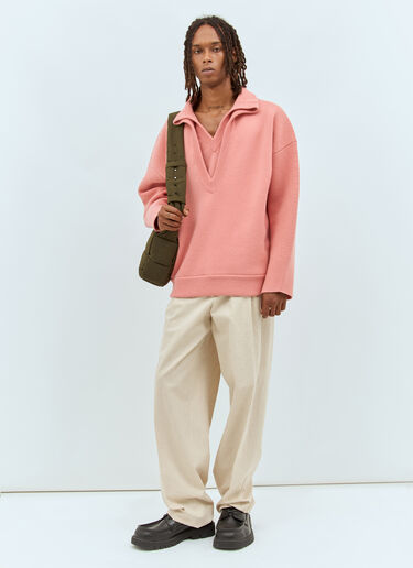 LN-CC® - Bottega Veneta: Compact Wool Sweater - Pink Bottega Veneta Compact Wool Sweater Pink bov0158004