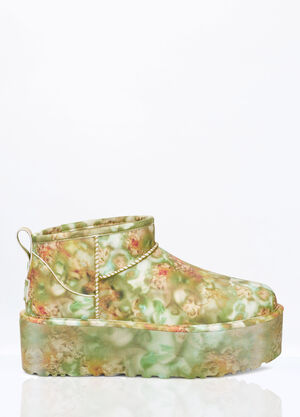 LN-CC® - UGG Collina Strada: Mini Platform Boots - Green UGG Collina Strada Mini Platform Boots Green ucs0258006