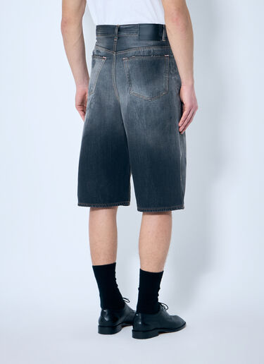 LN-CC® - Acne Studios: Distressed Denim Shorts - Black Acne Studios Distressed Denim Shorts Black acn0159008