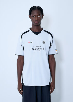 LN-CC® - Vetements: Trademark Football T-Shirt - White Vetements Trademark Football T-Shirt White vet0162005