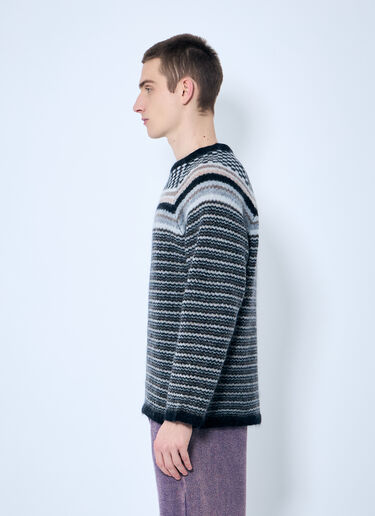 NÒMARYTHM TEXTILE 格纹条纹针织衫  灰色 nma0158002