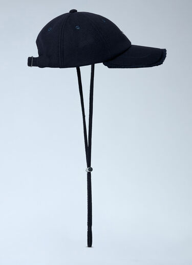 LN-CC® - Jacquemus: Logo Motif Baseball Cap - Blue Jacquemus Logo Motif Baseball Cap Blue jac0162033