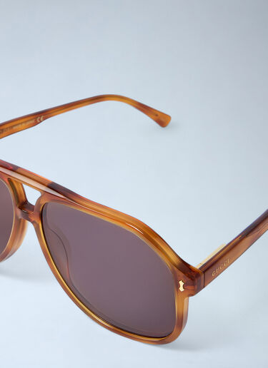 Gucci Aviator Tortoiseshell Sunglasses Brown guc0145167