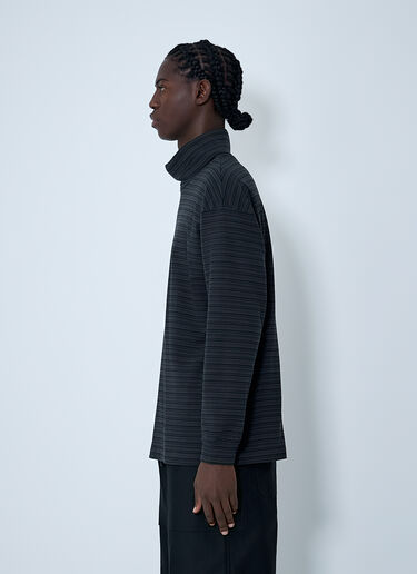 Comme des Garçons Homme 터틀넥 스트라이프 스웨터 회색 cdh0162004