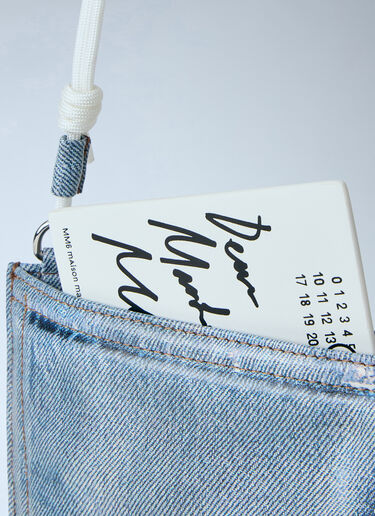 LN-CC® - MM6 Maison Margiela: Denim Pocket Bag - Blue MM6 Maison Margiela Denim Pocket Bag Blue mmm0264059