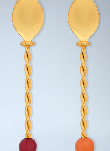 LN-CC® - Bitossi Home: Set Of Four Torchon Dessert Spoons - Gold Bitossi Home Set Of Four Torchon Dessert Spoons Gold wps0692156