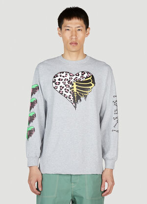 LN-CC® - Nancy: Emo Sweatshirt - Grey Nancy Emo Sweatshirt Grey ncy0153004