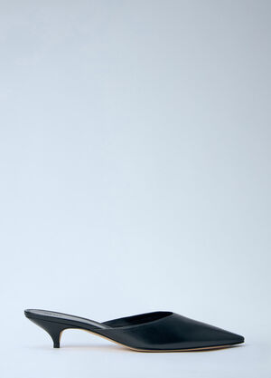 The Row Liisa Kitten Heels Black row0264072
