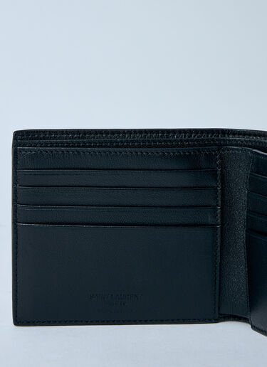 LN-CC® - Saint Laurent: Leather Logo Motif Bi-Fold Wallet - Brown Saint Laurent Leather Logo Motif Bi-Fold Wallet Brown sla0158026