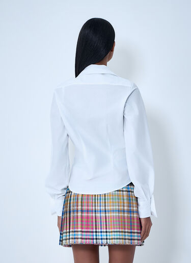 LN-CC® - Vivienne Westwood: Asymmetrical Button-Detail Shirt - White Vivienne Westwood Asymmetrical Button-Detail Shirt White vvw0263003