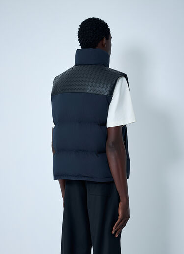 Bottega Veneta Tech Nylon Puffer Gilet Navy bov0162005