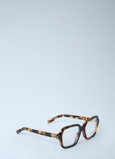 LN-CC® - Miu Miu: 03Y Optical Glasses - Brown Miu Miu 03Y Optical Glasses Brown lmu0364001