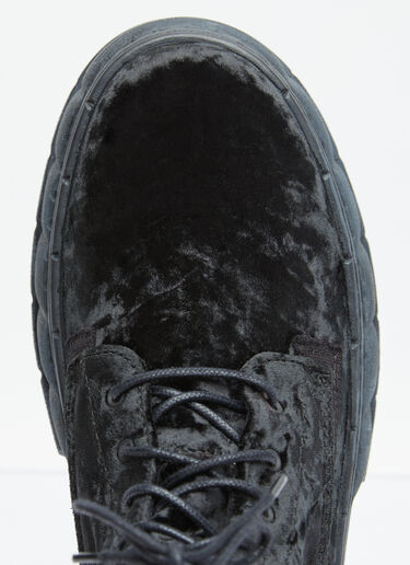 LN-CC® - Virón: 1992 Crushed Velvet Boots - Black Virón 1992 Crushed Velvet Boots Black vir0354003