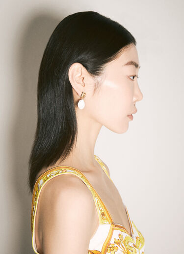 LN-CC® - Dolce & Gabbana: Capri Earrings - Gold Dolce & Gabbana Capri Earrings Gold dol0257012