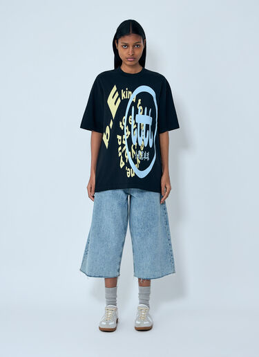 b.Eautiful x LTTT 로고 모티프 티셔츠 블랙 bea0363003