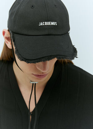 Jacquemus La Casquette Artichaut Baseball Cap Black jac0356007