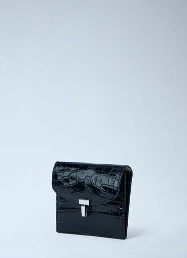 LN-CC® - TOTEME: T-Lock Cardholder - Black TOTEME T-Lock Cardholder Black tot0263064