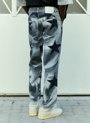 LN-CC® - Liberal Youth Ministry: Kiss Print Denim Jeans - Grey Liberal Youth Ministry Kiss Print Denim Jeans Grey lym0154003