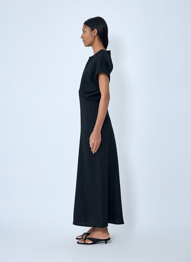TOTEME Slouch Wool Dress Black tot0263031