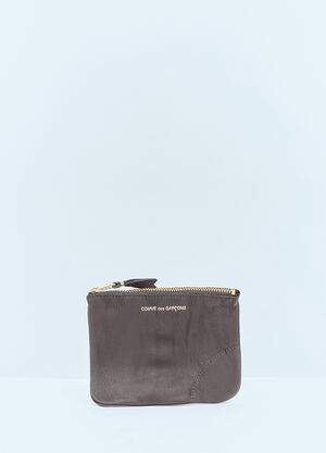 Comme des Garçons Wallet Washed Leather Wallet Black cdw0357009