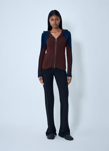 Kiko Kostadinov Quimby Knitted Hooded Sweater Brown kko0262008