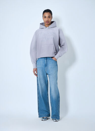 LN-CC® - Maison Margiela: Wide-Leg Denim Jeans - Blue Maison Margiela Wide-Leg Denim Jeans Blue mla0264005