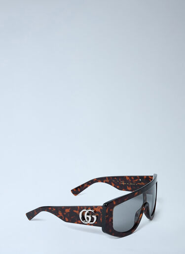LN-CC® - Gucci: Rectangle Sunglasses - Brown Gucci Rectangle Sunglasses Brown gus0362003